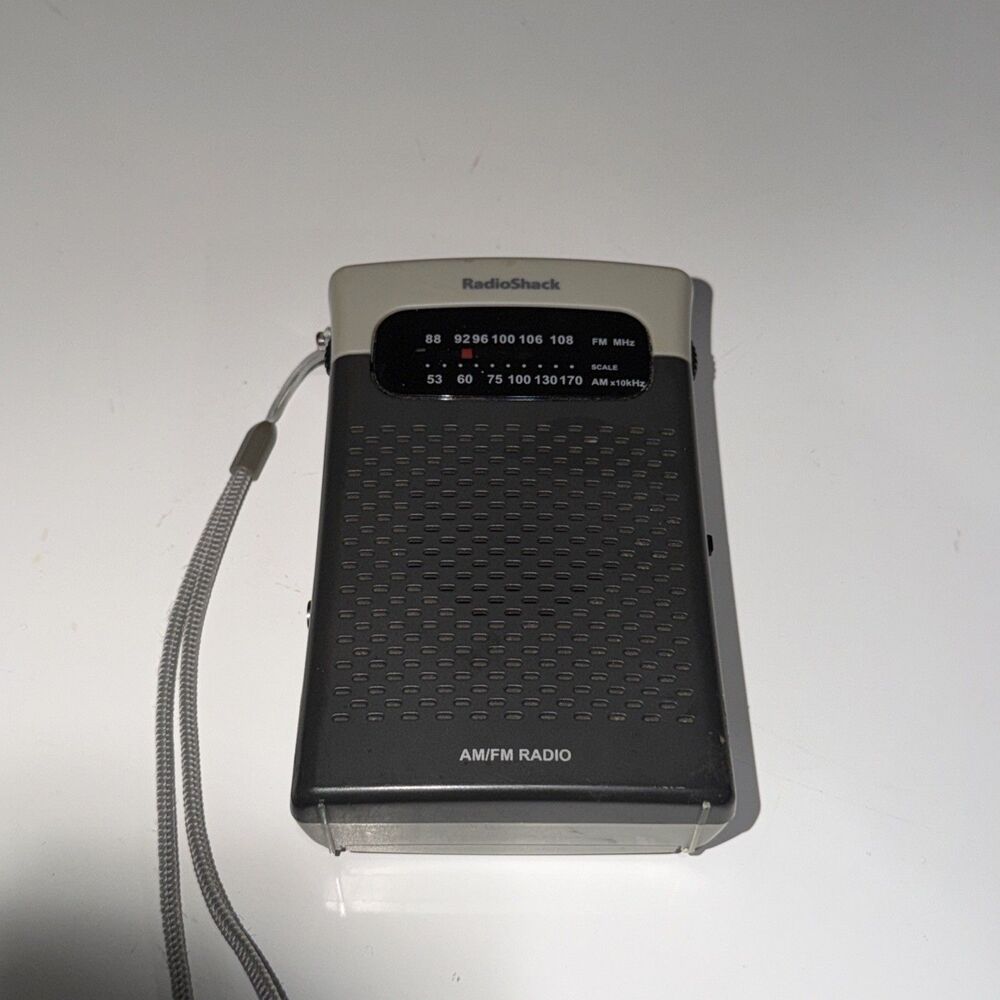 TESTED Vintage Radio Shack AM/FM Pocket Radio Model 12-467 Works Great!